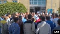 کارگران معترض پالایشگاه های گاز پارس جنوبی