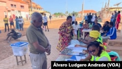 Mesa de assembleia de voto, Bissau, Guiné-Bissau, 23 Junho 2023