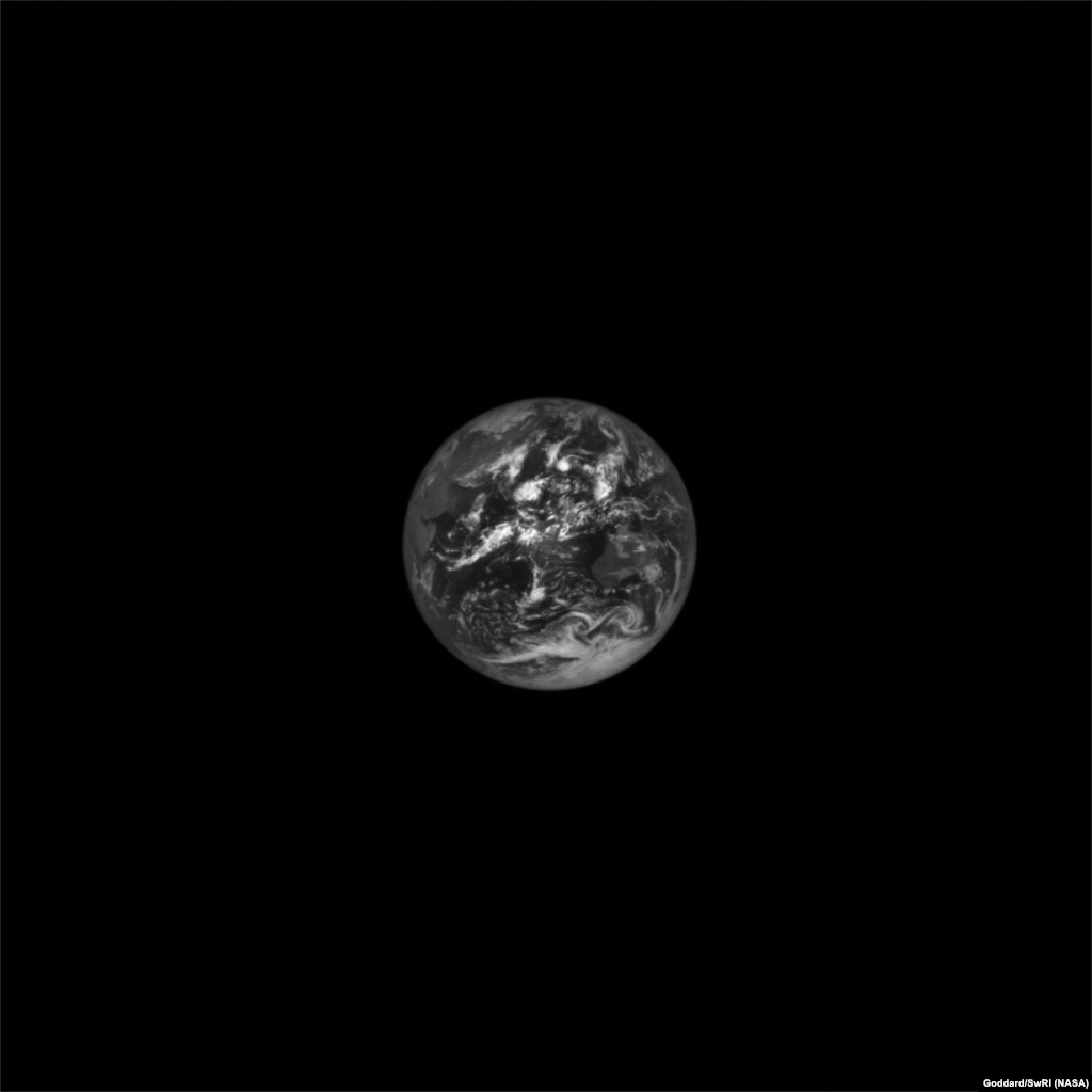 NASA&rsquo;s Lucy spacecraft captured this image of Earth on Oct. 15, 2022, as a part of an instrument calibration sequence at a distance of 620,000 kilometers.