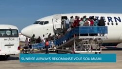 Sunrise Airways Reprann Vòl Okap-Miami 
