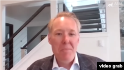 前美國中情局(CIA)高級分析師、中國戰略集團首席執行官張克斯(Christopher Johnson)出席亞洲協會有關中共二十大的研討會。（亞洲協會YouTube視頻截圖）