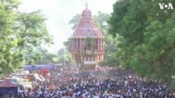 Devotees Pull Chariot in India to Mark Hindu Festival 