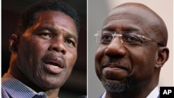 რესპუბლიკელი ჰირჩელ უოლკერი (მარცხნივ) და დემოკრატი რაფაელ უორნოკი (მარჯვნივ)