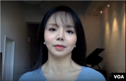 麦克唐纳－劳里埃研究所中国政策大使、前加拿大世界小姐林耶凡接受美国之音访问的视频截图