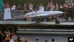 Turkiyaning "Bayraktar" droni Ukrainada namoyish qilinmoqda, Kiyev, 2021-yil, 20-avgust.