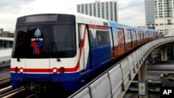 Thai skytrain, Bangkok, Thailand