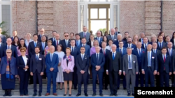 Članovi Komiteta ministara Saveta Evrope uoči sastanka u Torinu, 20. maj 2022.