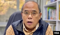 香港民意研究所前副行政總裁鍾劍華 (美國之音/湯惠芸)