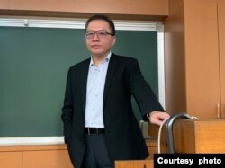 位於台北的台灣工業總會大陸組組長黃健群 (照片提供：黃健群)