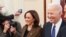 Mokonzi ya kala ya Etats-Unis Barack Obama (D) na Maison Blanch elongo na Joe Biden (C) mokonzi ya sika na vice-président Kamala Harris (G). Washington 5 avril 2022.