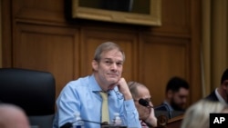 Anggota Kongres AS dari Partai Republik, Jim Jordan, dalam sebuah kesempatan di Gedung Capitol, Washington, pada 1 Februari 2023. (Foto: AP/J. Scott Applewhite)