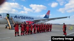 Tim Civilne zaštite RS odlazi za Tursku, 7. februar 2023. (Foto: Civilna zaštita RS)