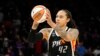 Brittney Griner durante un juego de la WNBA el 13 de octubre de 2021. Foto cortesía de Joe Camporeale. USA TODAY Sports.