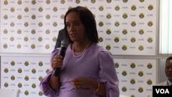 Elizabeth Valerio, umkhokheli webandla leUnited Zimbabwe Alliance.