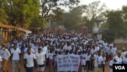 Imagem de arquivo - manifestação em Bissau a favor da paz Janeiro 14 2023