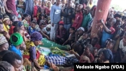 Familia za waliopoteza wapendwa wao wakiomboleza DRC