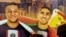 Zanen Mbappe da Hakimi da ke buga wasa a PSG (AP)