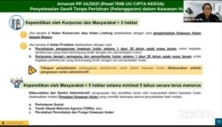 Penyelesaian sawit tanpa perizinan disampaikan oleh Asisten Deputi Penataan Ruang dan Kawasan Strategis Ekonomi Kemenko Perekonomian, Dodi Slamet Riyadi dalam webinar oleh FWI, Rabu (15/9/2021)