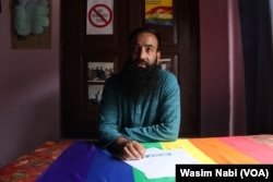Aijaz Ahmad Bund is the first LGBT activist on the Indian side of Kashmir. He has documented abuses transgender people face in his book “Hijras of Kashmir: A Marginalized Form of Personhood.” (Photo by Wasim Nabi)