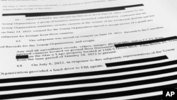 Stranica dokumenta FBI sa osnovama naloga za pretragu imanja Mar-a-Lago 13. septembra 2022.