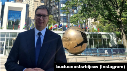 Predsednik Srbije Aleksandar Vučić u Njujorku, 20. septembar 2022. (Foto: Instagram/@buducnostsrbijeav)
