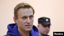 Ruski opozicioni lider Aleksej Navalni na sudskom pretresu u Moskvi, 24. septembra 2018. 