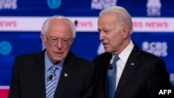 Jo Biden and Bernie Sanders