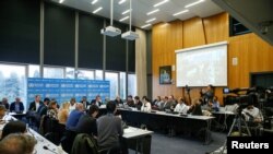 世界衛生組織就新冠病毒疫情在日內瓦召開新聞發布會。（2020年2月11日）