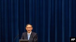 스가 요시히데 일본 총리.