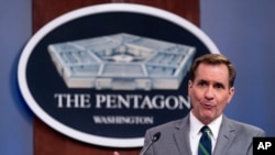 جان کربی سخنگوی پنتاگون در جلسه روز سه‌شنبه با خبرنگاران