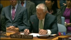 Держсекретар США Тіллерсон відзначив Україну за відмову від ядерної зброї. Відео