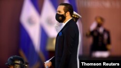 El presidente Nayib Bukele en la celebración del día del Soldado salvadoreño en Antiguo Cuscatlán. [Archivo]