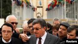 Suriya muxolifati delegatsiyasi vakillari Jenevada, 2-fevral, 2016-yil.