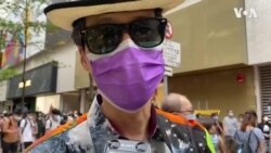 行為藝術家黃國才表達港人對國安法的憂慮