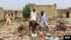 د کوټې په شاوخوا کې توفاني بارانونو نړولی کور.