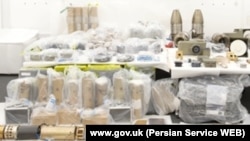 موشک‌ها و تسلیحات ایرانی توقیف‌شده توسط ناو جنگی اچ‌ام‌اس مونتروز بریتانیا 