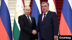 Rossiya va Tojikiston rahbarlari, Dushanbe, 28-iyun, 2022 