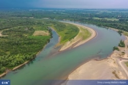 Drina u naselju Međaši u Bijeljini