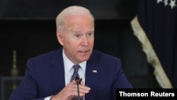 US President Joe Biden delivers remarks as he meets with civil rights leaders from the Asian American, Native Hawaiian and Pacific Islander communities at the White House in Washington, Aug 5, 2021.