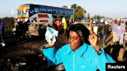 Mwanamke akilia baada ya kushuhudia ajali Naivasha