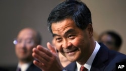 香港特首梁振英(資料圖片)