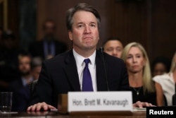 El juez Brett Kavanaugh testifica ante la Comisión Judicial del Senado el jueves, 27 de septiembre de 2018.
