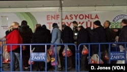 One of 50 subsidized food centers across Istanbul, part of President Erdogan’s war on food inflation running at 30 percent.