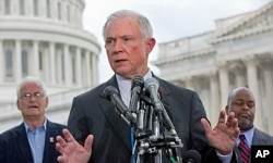 FILE - Alabama Sen. Jeff Sessions, pictured June 2013 in Washington, says House Speaker Paul Ryan's refusal to endorse Donald Trump is a mistake.