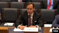 დელიბორ როჰაჩი, "ამერიკულ წამოწყებათა ინსტიტუტის" უფროსი მკვლევარი, კონგრესში გამართული ერთ-ერთი მოსმენა. სექტემბერი, 2024 წ. 