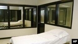 Foto de archivo de una cámara de ejecución en un centro correcional de Misuri.