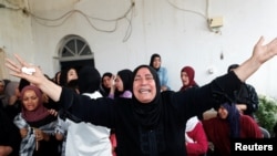 Maziko ya Mpalestina aliyeuawa karibu na mji wa Jericho, Ukingo wa Magharibi.