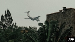 Mpepo moko ezali kokita na libanda lya mpepo ya Goma, Nord-Kivu, 26 sanza ya yambo 2025.