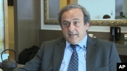 Michel Platini à Nyon, en Suisse, le 7 janvier 2016.