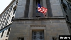 The U.S. Department of Justice headquarters is shown in Washington, July 13, 2018.